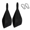TRENDYNEST 2 Pieces Pullup Leg Raise Straps Comfortable Padding Hanging Ab Straps Ab Slings Large Steel Carabiners Upper Limb S