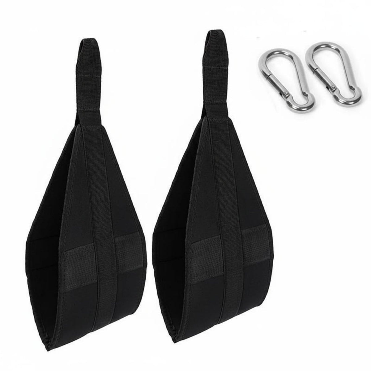 TRENDYNEST 2 Pieces Pullup Leg Raise Straps Comfortable Padding Hanging Ab Straps Ab Slings Large Steel Carabiners Upper Limb S