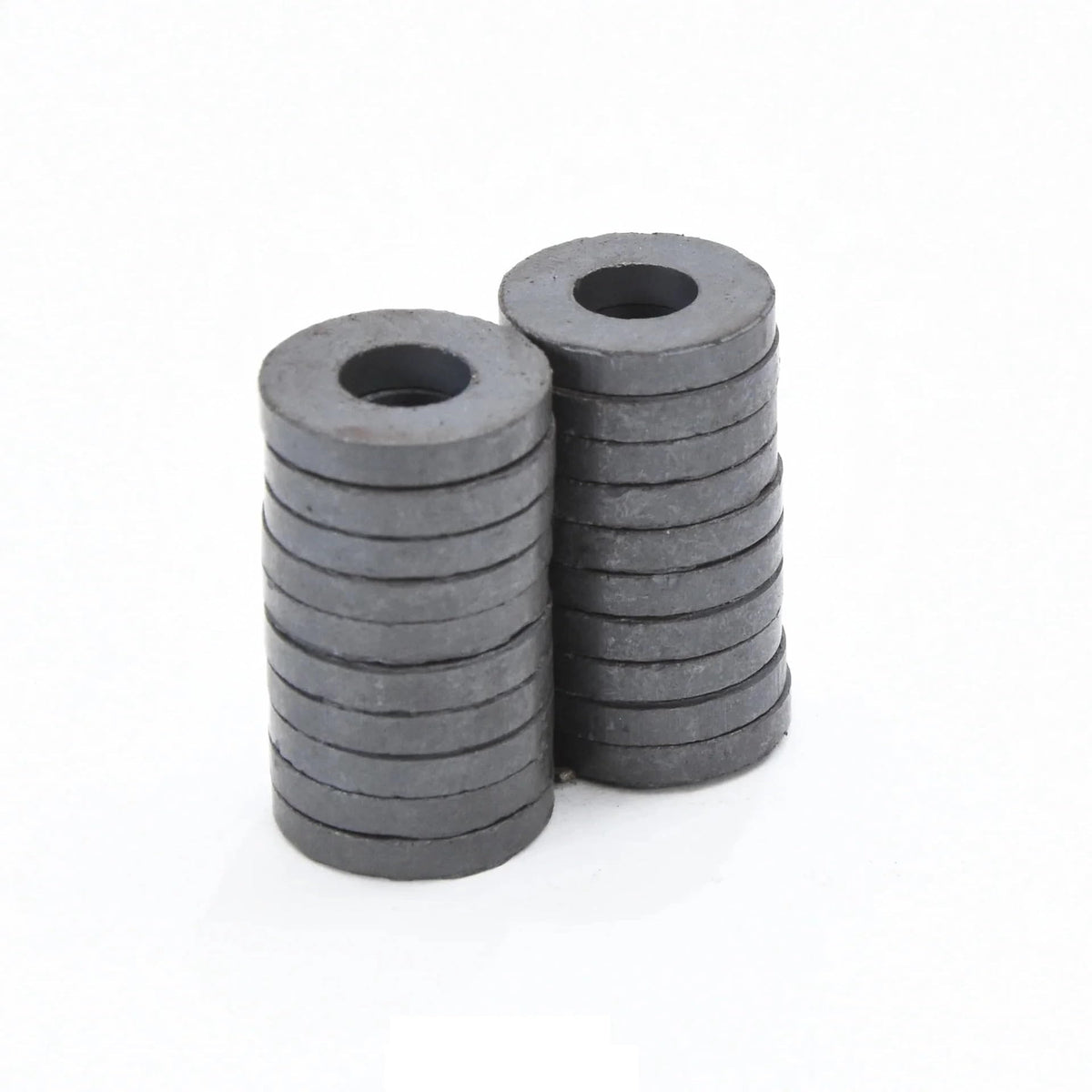 KRYTONE Black Ring Set (17.5 X 7.5 X 7.5 MM) Use as Fridge Magnet, Door, Kitchen Organiser Magnet, Multipurpose Office (Black) (