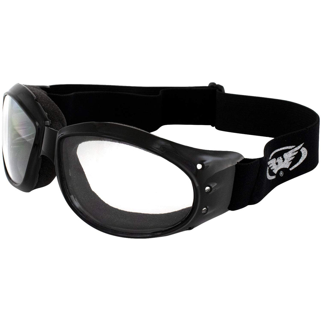Global Vision Eliminator Padded Motorcycle Dirt Bike Riding Goggles Bundle For Day & Night (Clear-Smoke-Yellow)