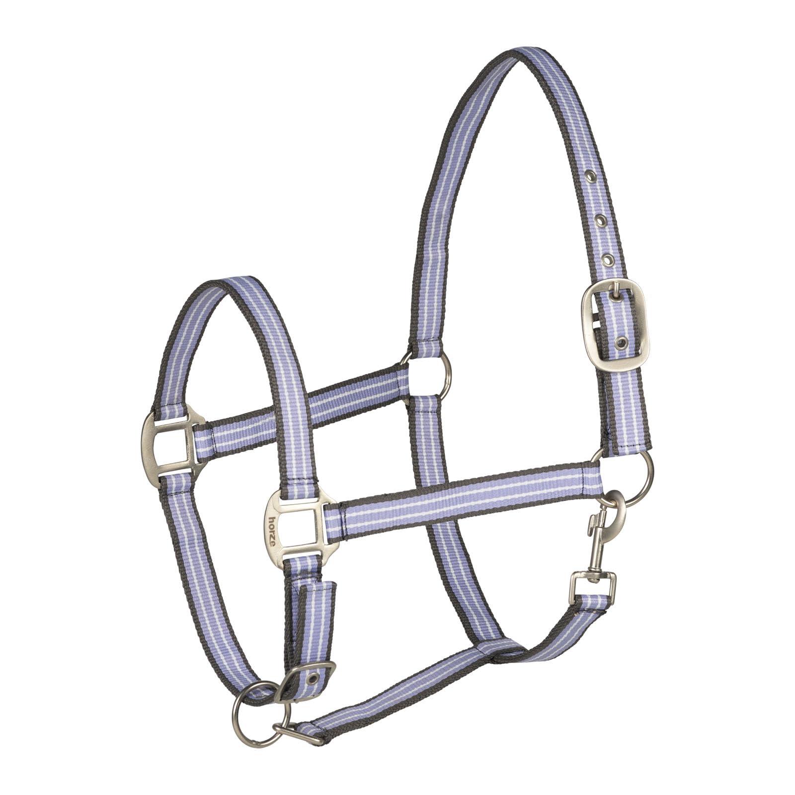 HORZE Adepto Adjustable Horse Halter | Soft, Durable Polyester - Languid Lavender Purple - Cob