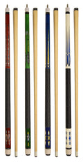 Set Of 4 Pool Cues New 58'' Billiard House Bar Pool Cue Sticks (Set15~18)