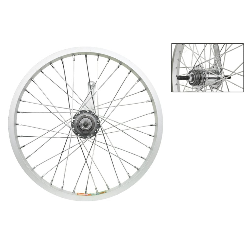 WheelMaster Alloy Juvenile Rear Wheel  16 x 1.75, 36H, Coaster Brake, Silver