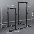 Sportsroyals Dip Bar, Adjustable Parallel Bars For Home Use, Dip Station With 6 Height Level & 1200Lbs Weight Limit