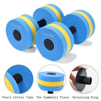 Unaoiwn Water Dumbbells Water Aerobics For Pool Fitness Exercise Lightweight Resistance Aquatic Dumbbell Pool Barbells For Swimm