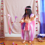 Sarah'S Silks - Heart Silk Streamer, Baltic Birch Wood, 100% Real Silk, 8-Foot Long 1-Inch Wide Ribbon Dancer Wand (2)