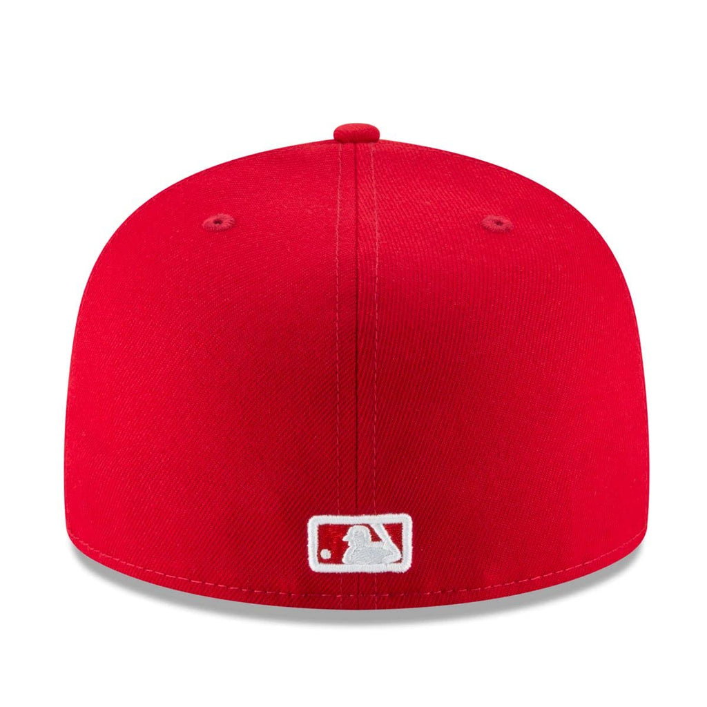 New Era 59Fifty New York Yankees Sc Wh Fitted Hat (Red/White) Men'S Mlb Cap