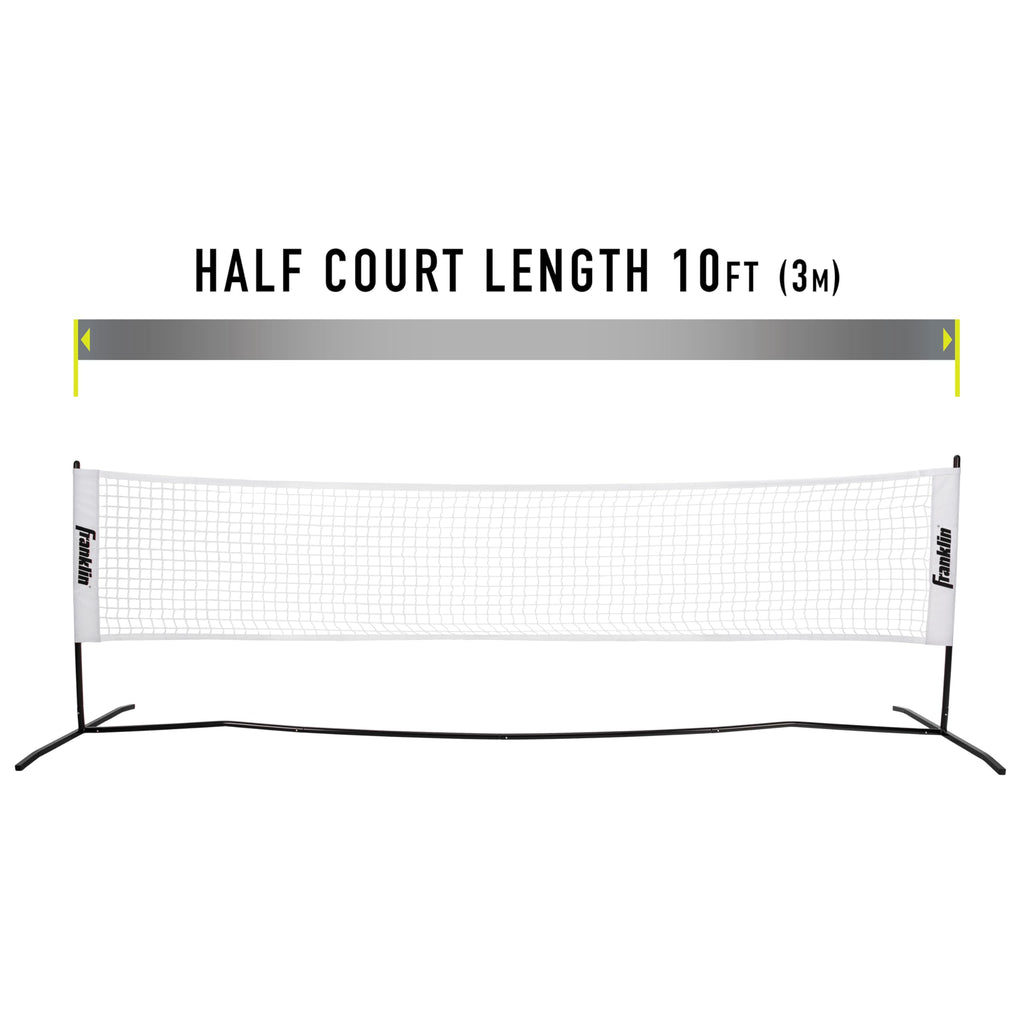Franklin Sports Half Court Size Pickleball Net By Franklin Pickleball - Includes 10Ft Net, (2) Paddles, And (2) X-40 Usa Pickleb
