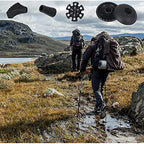 Walking Stick Tips Rubber 4 Pack Trekking Pole Tips Replacement- Rubber Feet For Hiking Poles, Walking Sticks, Trekking Poles  R
