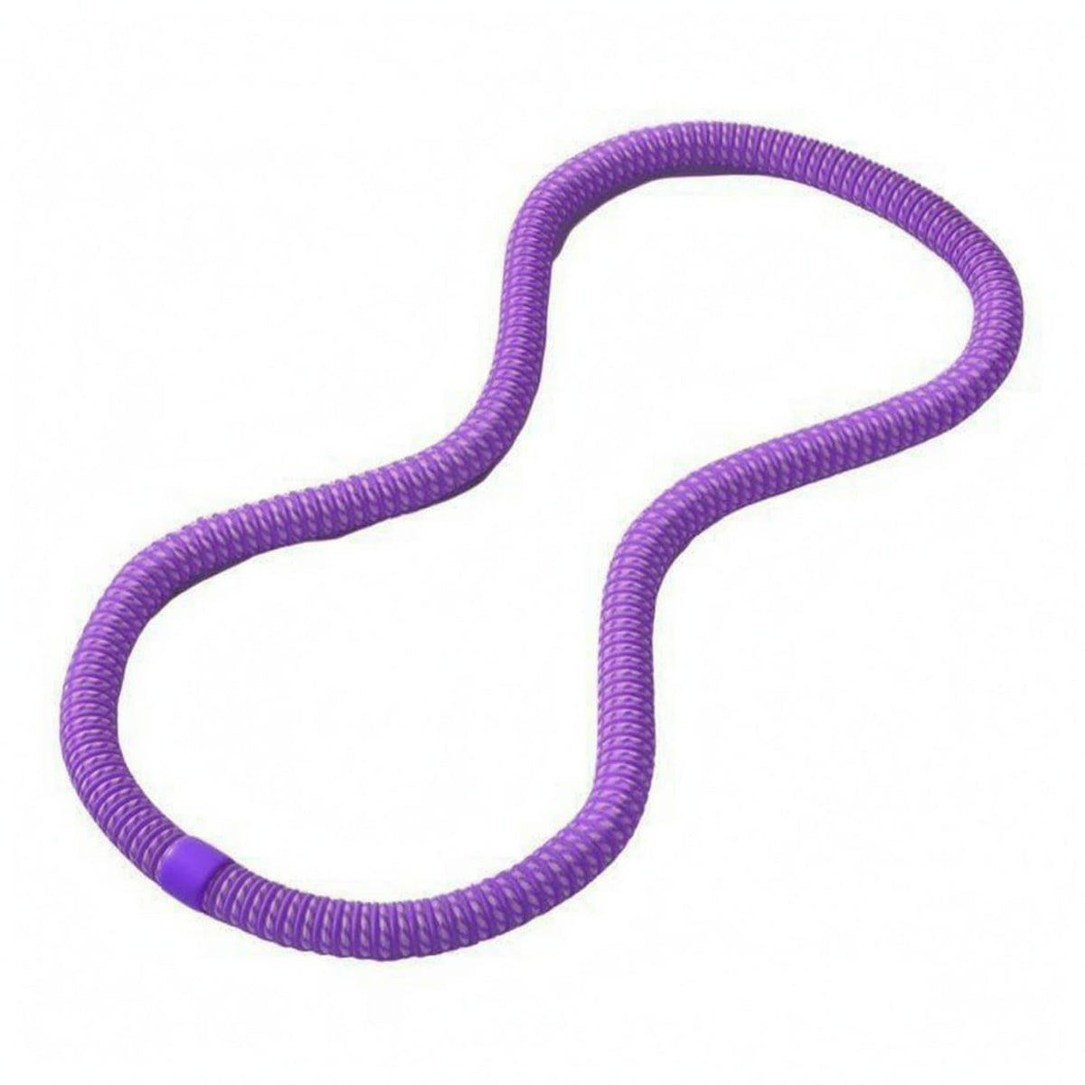MERISHOPP Silent WaistTraining Hoop Cushioned Exercise Waist Hoop Flexible Spring Structure Springy, Purple, 4.0LB Intermediate