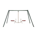 Gym Dandy Tilt-A-Swing Set - Spins 360 Degrees, Multidirectional Rotation, 300 lbs. Weight Capacity GD-6662, Black/red/White, on