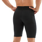 Junlan Sweat Shorts For Men Sauna Suit Mens Body Shaper Sweat Sauna Neoprene Shorts(Black, Medium)