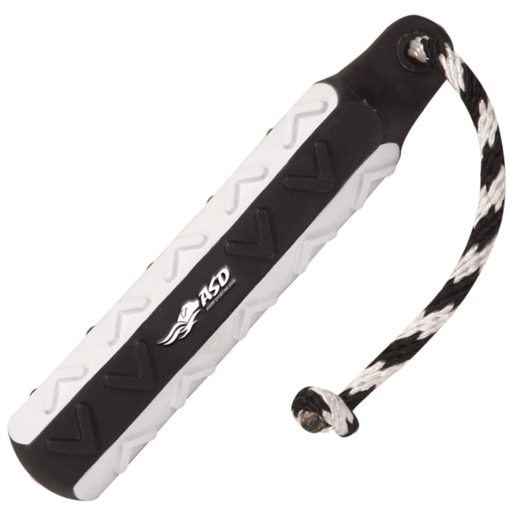 Avery Asd Hexabumper - Sporting Dog Floating Training Dummy With Hex Design & Throw Rope (Flasher (Black/White), 2'' Diameter Si