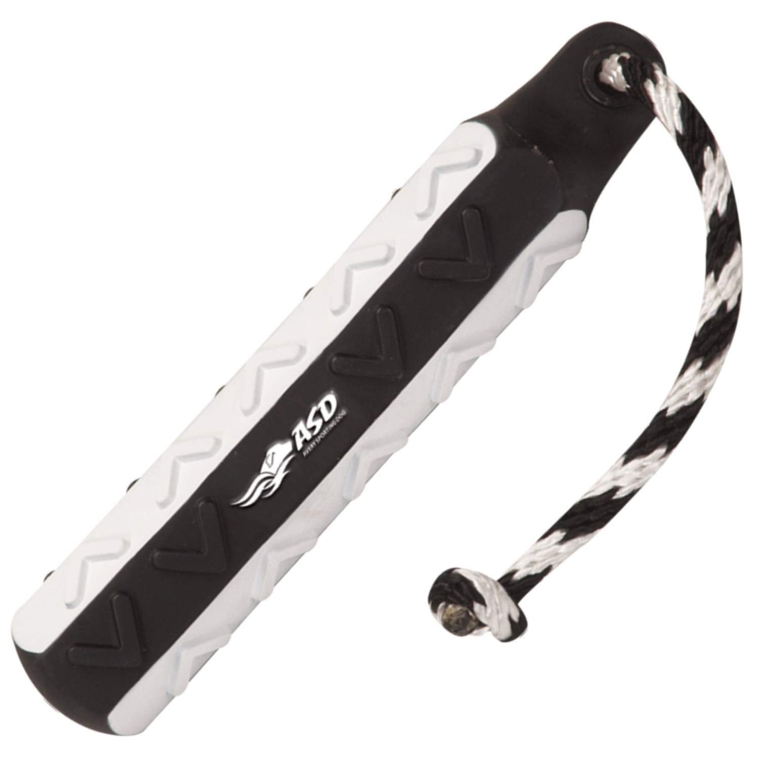 Avery Asd Hexabumper - Sporting Dog Floating Training Dummy With Hex Design & Throw Rope (Flasher (Black/White), 2'' Diameter Si
