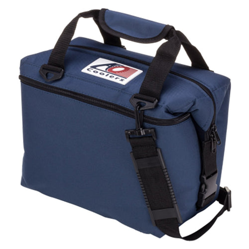 Ao Coolers Original Soft Cooler With High-Density Insulation, Navy Blue, 12-Can