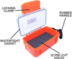 Guardian Hunting #1 Broadhead Case Best Broadhead Box Ultra Rugged & Durable. Holds 12-3 Inch Length Broadheads. Plastic Waterpr