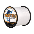 Hercules Braided Fishing Line 2000M 2187Yds 10Lbs-200Lbs Pe Superline 8 Strands (White 10Lb/4.5Kg 0.12Mm)