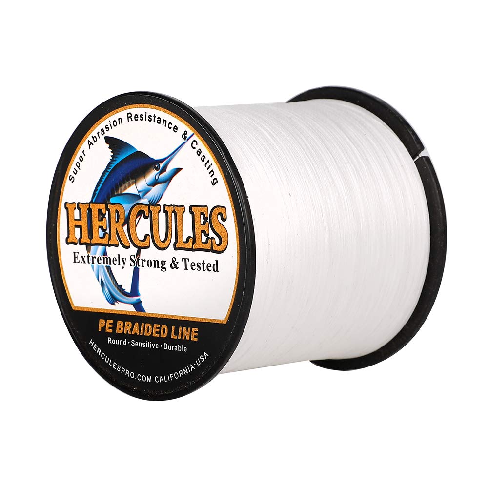 HERCULES Super Cast 500M 547 Yards Braided Fishing Line 40 LB Test for Saltwater Freshwater PE Braid Fish Lines Superline 8 Stra