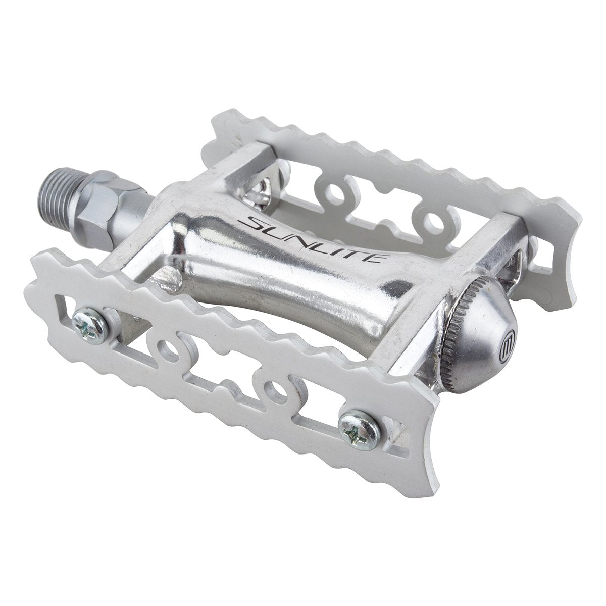 Sunlite Track Sport Pedals, Silver/Silver