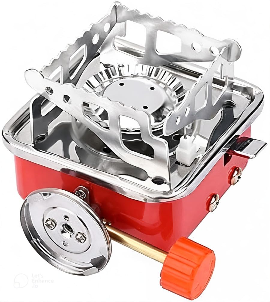 Jr Portable Gas Stove And Picnic Butane Gas Burner For Outdoor Camping, Hiking, Travelling, To Cooking The Food | Stainless Stee