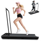 Rivano Treadmill With Handles, Electric Treadmills For Home Small, 270Lbs Capacity, Under Desk Treadmill With Remote Control Led