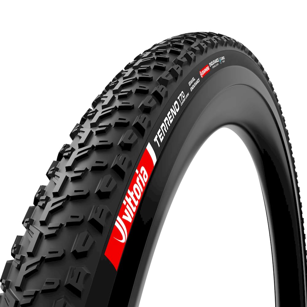 Vittoria Terreno T70 Coarse Loose Gravel Endurance Tubeless Ready Gravel Bike Tire - Durable Casing for Long-Distance Riding (Bl