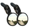 Hafny Bar End Bike Mirror, Stainless Steel Lens, Safe Rearview Mirror (Black 62 Diameter * 2Pcs)