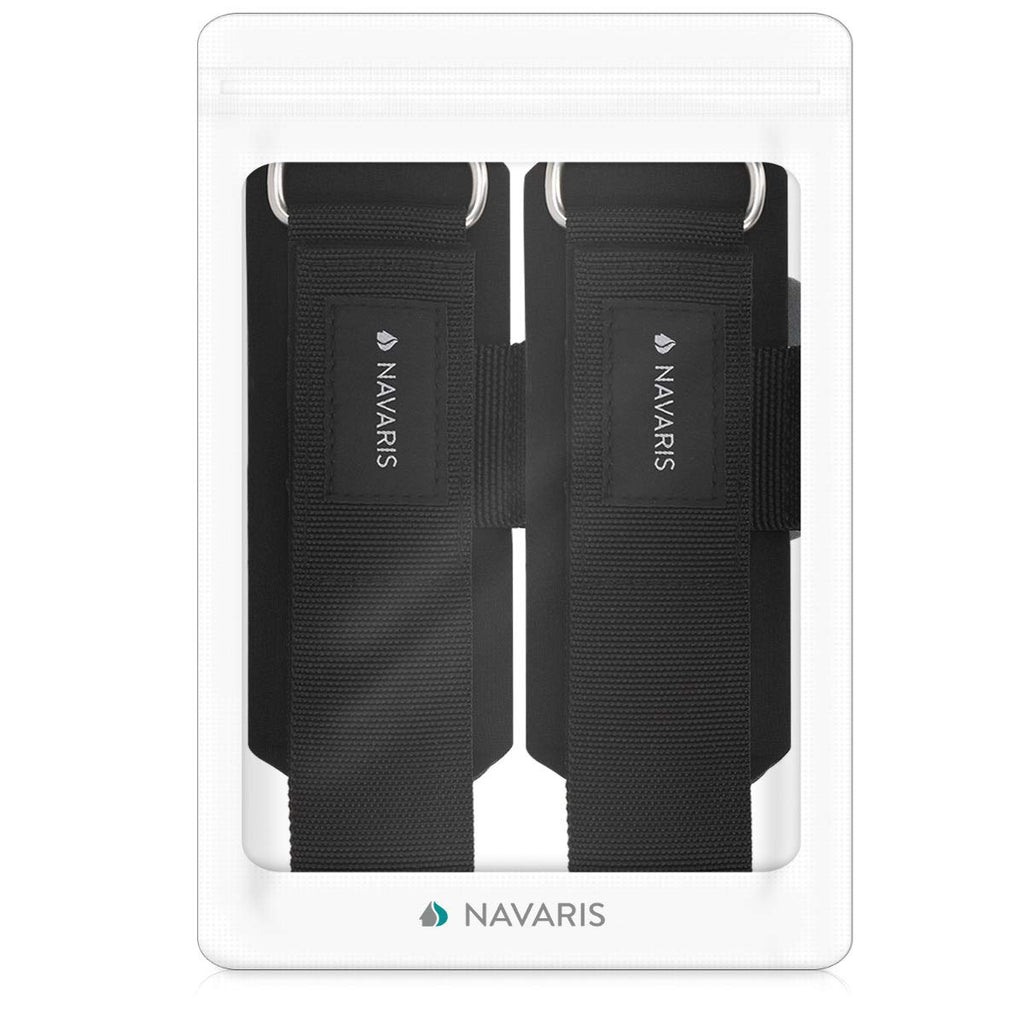 Navaris Weight Lifting Hook Straps - Pair Of Weightlifting Wrist Support Straps With Hooks - Neoprene Wrist Grips For Deadlifts,