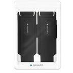 Navaris Weight Lifting Hook Straps - Pair Of Weightlifting Wrist Support Straps With Hooks - Neoprene Wrist Grips For Deadlifts,
