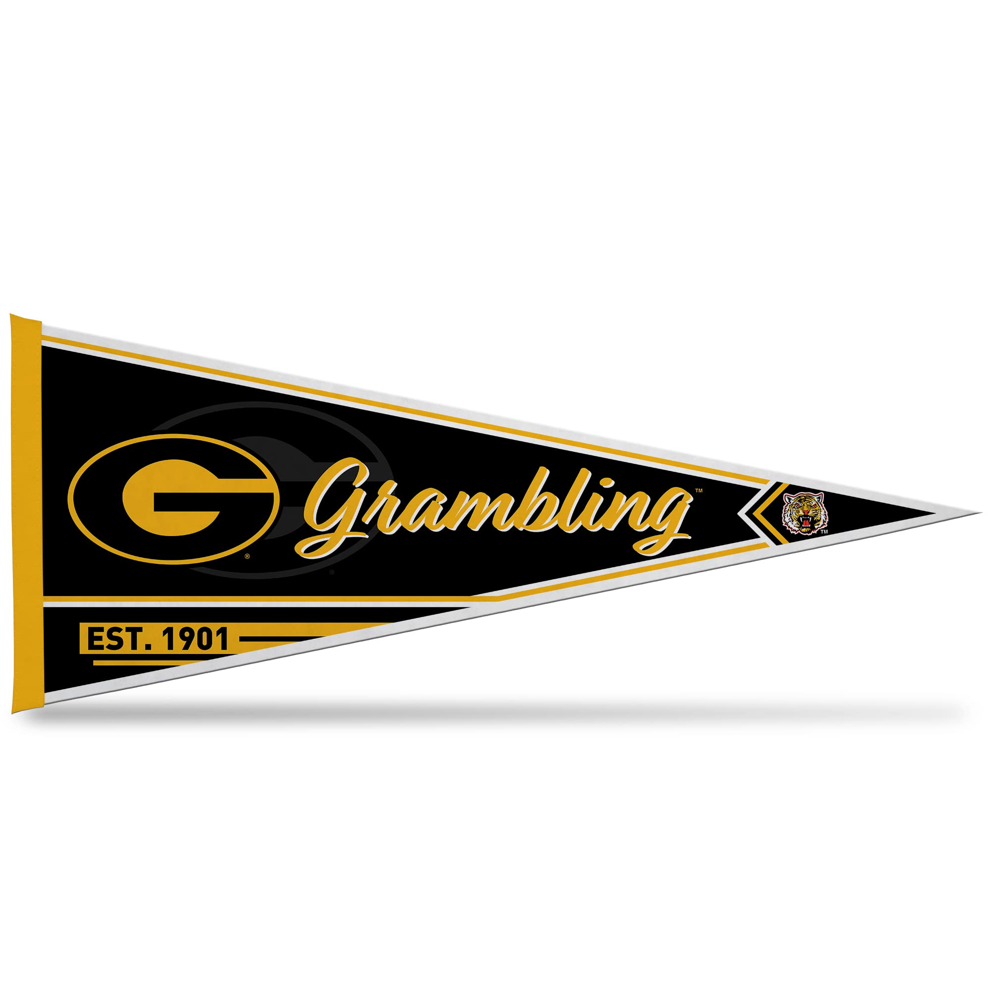 Rico Industries Ncaa Grambling State Tigers Classic 12'' X 30'' Felt Wall D  Cor Pennant - Great For Home/Bed Room/Man Cave D  C