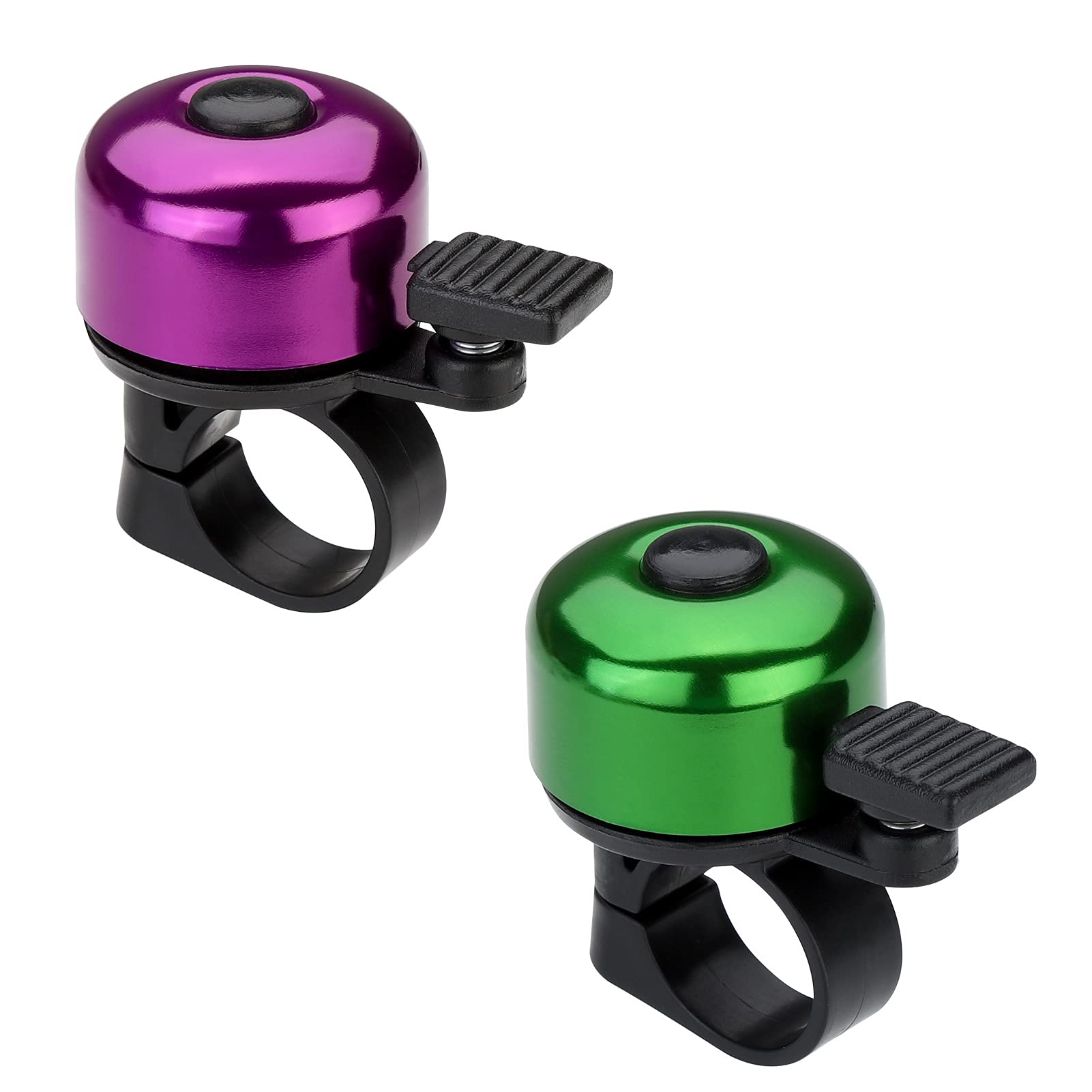 Paliston Bike Bell Bicycle Bell Crisp Sound For Adults Kids Boys Girls Purple  Green
