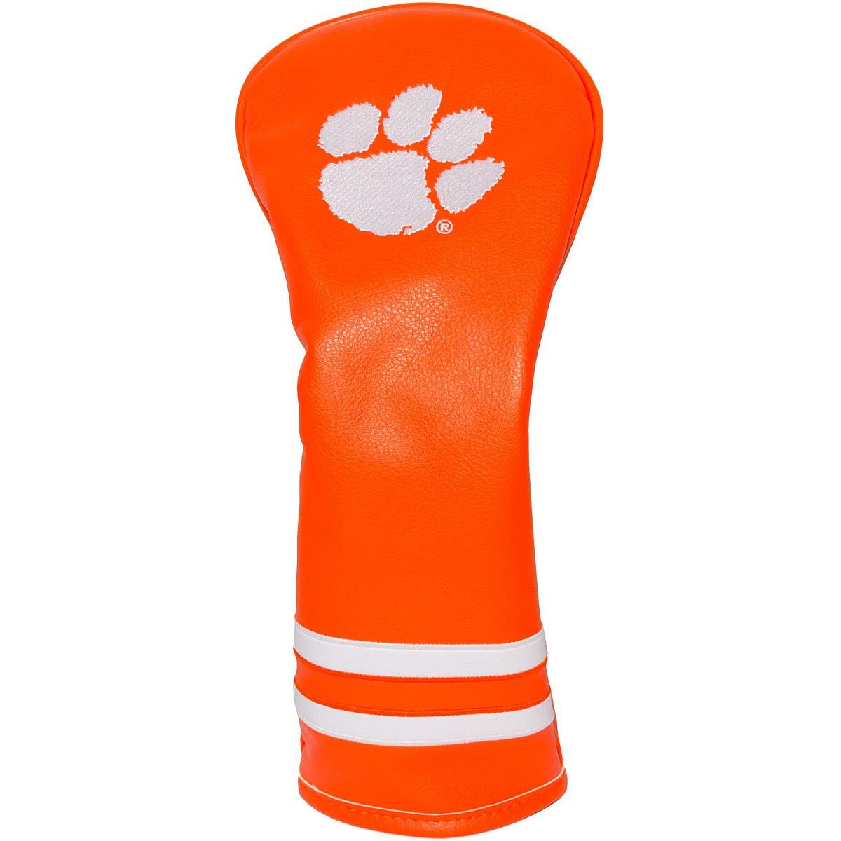Team Golf NCAA Clemson Tigers Vintage Fairway Head Cover Vintage Fairway Golf Club Headcover, Form Fitting Design, Retro Design 