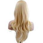 Akstore 28 70Cm Fashion Wigs Long Wavy Curly Hair Cosplay Wig  Wig Cap (Golden)