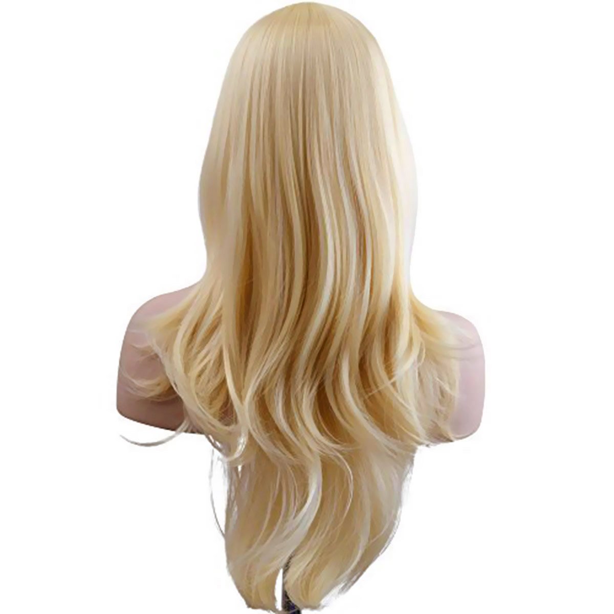 Akstore 28 70Cm Fashion Wigs Long Wavy Curly Hair Cosplay Wig  Wig Cap (Golden)