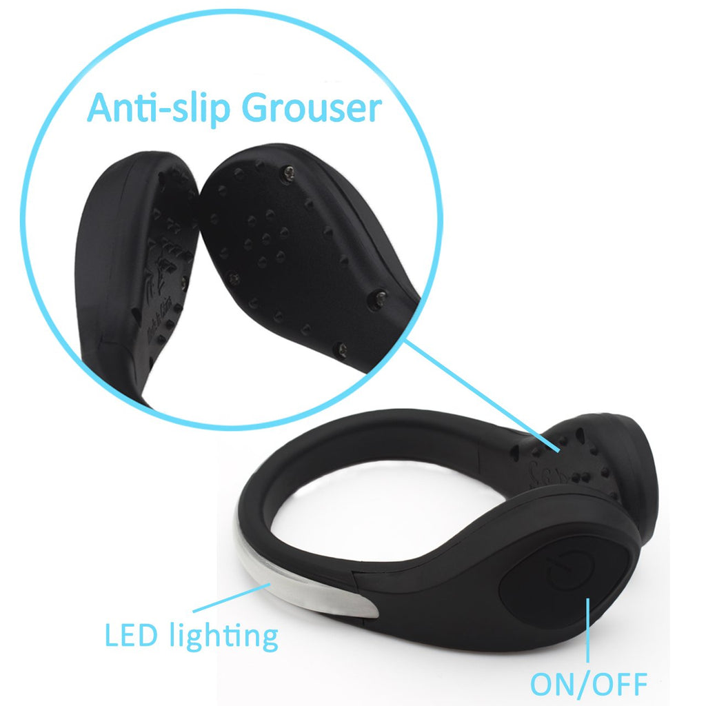 Shoe Clip Lights (2 Pack) Reflective Safety Night Running Gear For Runners Joggers Bikers Walkers, Color Changing Rgb Strobe And