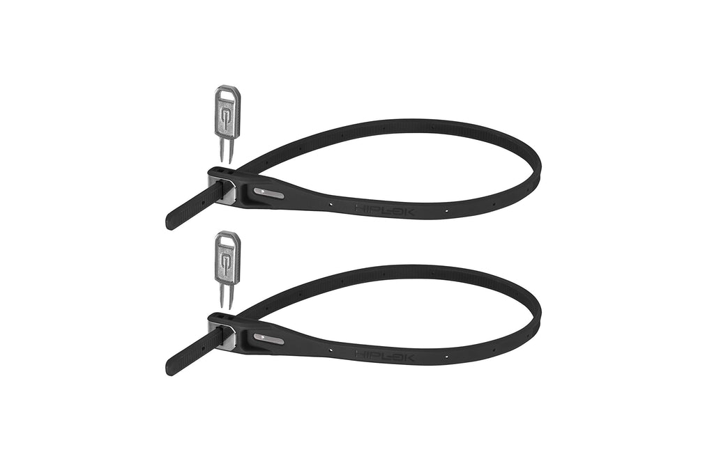 Hiplok Bike Locks Z Lok Armoured Security Tie & Bike, Twin Black, Pack