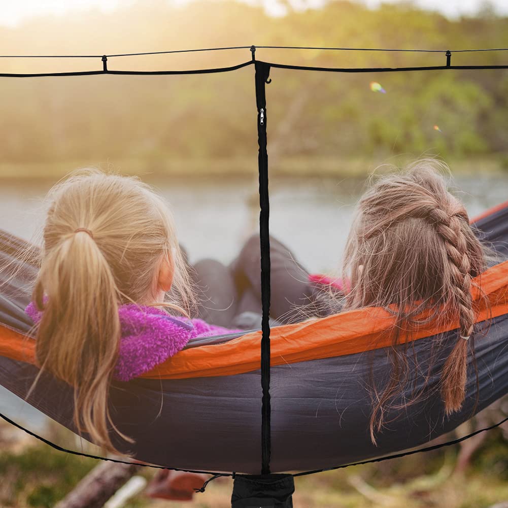 Alucky Hammock Net Camping Mosquito Net, No See Ums & Repels Insect, Polyester Netting For 360 Degree Protection, Double Sided Z