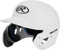 Rawlings Mach 1-Tone Right Batting Helmet W/ Adjustable Face Guard Left Handed Adjustable, Jr, White