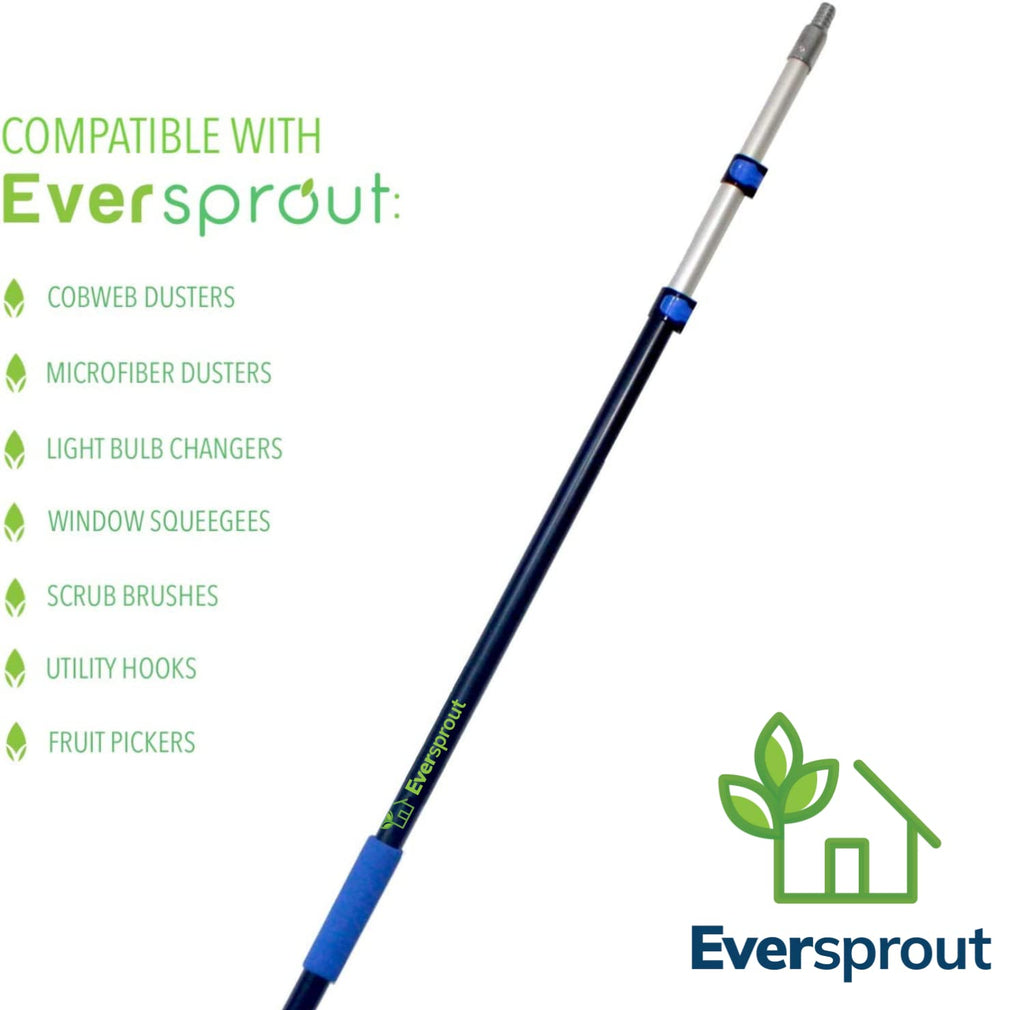 Eversprout Boat Hook Attachment For Extension Pole | Floats & Super Strong Design | Big Reach For Docking | Twists Onto 3/4-Inch