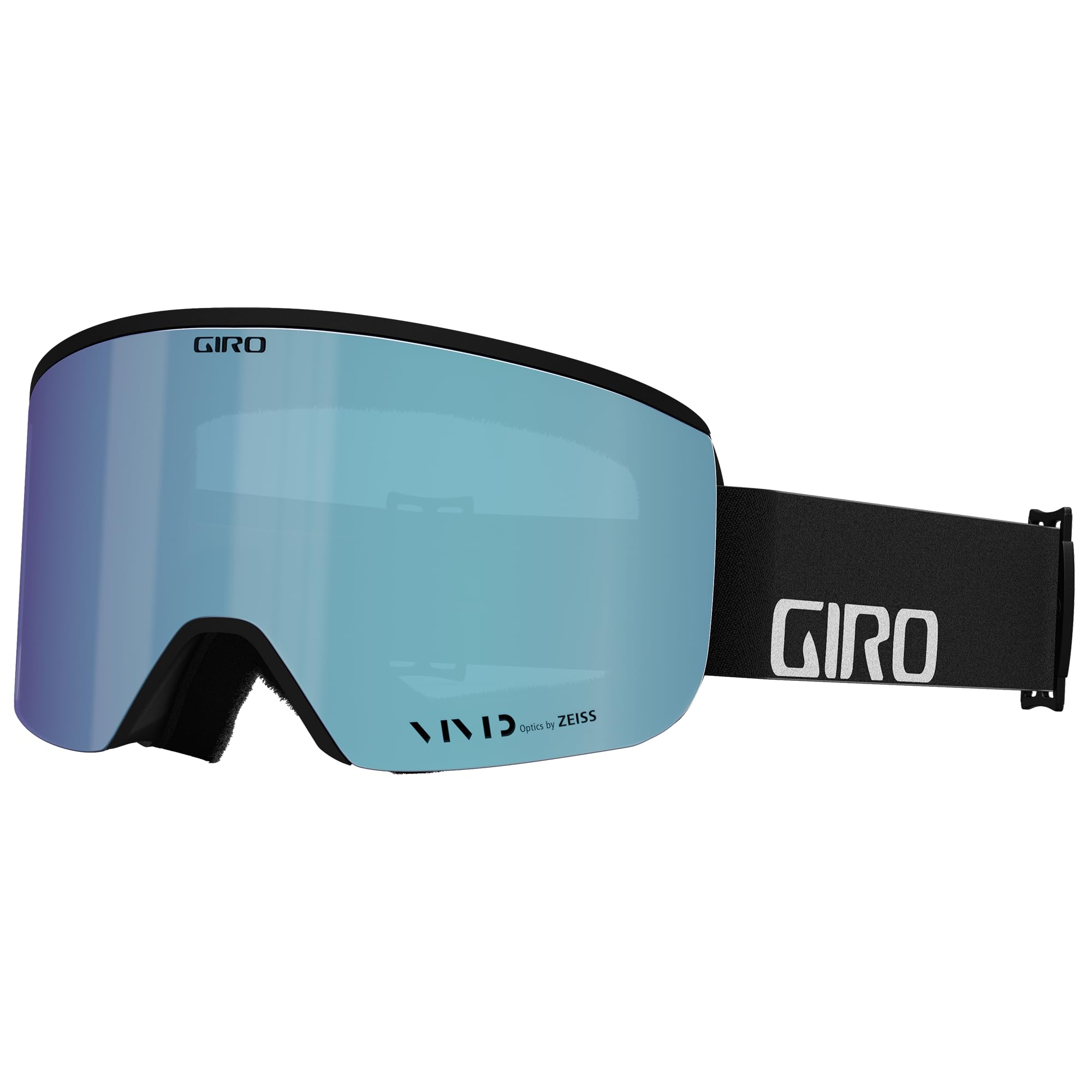 Giro Axis Ski Goggles - Snowboard Goggles for Men - Black Wordmark Strap with Vivid Royal/Vivid Infrared Lenses
