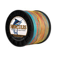 Hercules Braided Fishing Line 2000M 2187Yds 10Lbs-200Lbs Pe Superline 8 Strands (Multicolor 120Lb/54.5Kg 0.58Mm)
