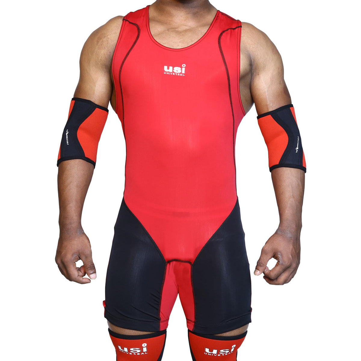 Usi Universal Weight Lifter Suit For Mens (419Wtm) (Red, Xl)