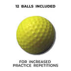 Pridesports Practice Golf Balls, Foam, 12 Count, Yellow