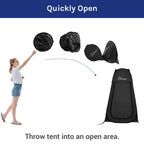 Wolfwise Pop Up Changing Tent For Beach, Camping Portable Shower Tents, Outdoor Privacy Bathroom, Change Dressing Clothes Porta