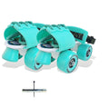 jaspo Unisex GForce Adjustable Outdoor Wheel Roller Skates (Cyan, Junior (Up To 5 Years Age Group)