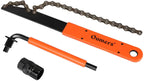 Oumers Bike Cassette Removal Tool With Chain Whip And Auxiliary Wrench Bicycle Sprocket Removal Tools, Bicycle Cassette Lock Rin