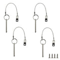 Quick Release Pin, Diameter 1/4''(6.3Mm), Total Length 3''(76Mm), Effective Length 2.4''(61Mm), Full 316 Stainless Steel, Bimini