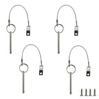 Quick Release Pin, Diameter 1/4''(6.3Mm), Total Length 3''(76Mm), Effective Length 2.4''(61Mm), Full 316 Stainless Steel, Bimini