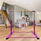 Landgarden Gymnastic Kip Bar,Horizontal Bar For Kids Girls Junior,3' To 5' Adjustable Height,Home Gym Equipment,Ideal For Indoor