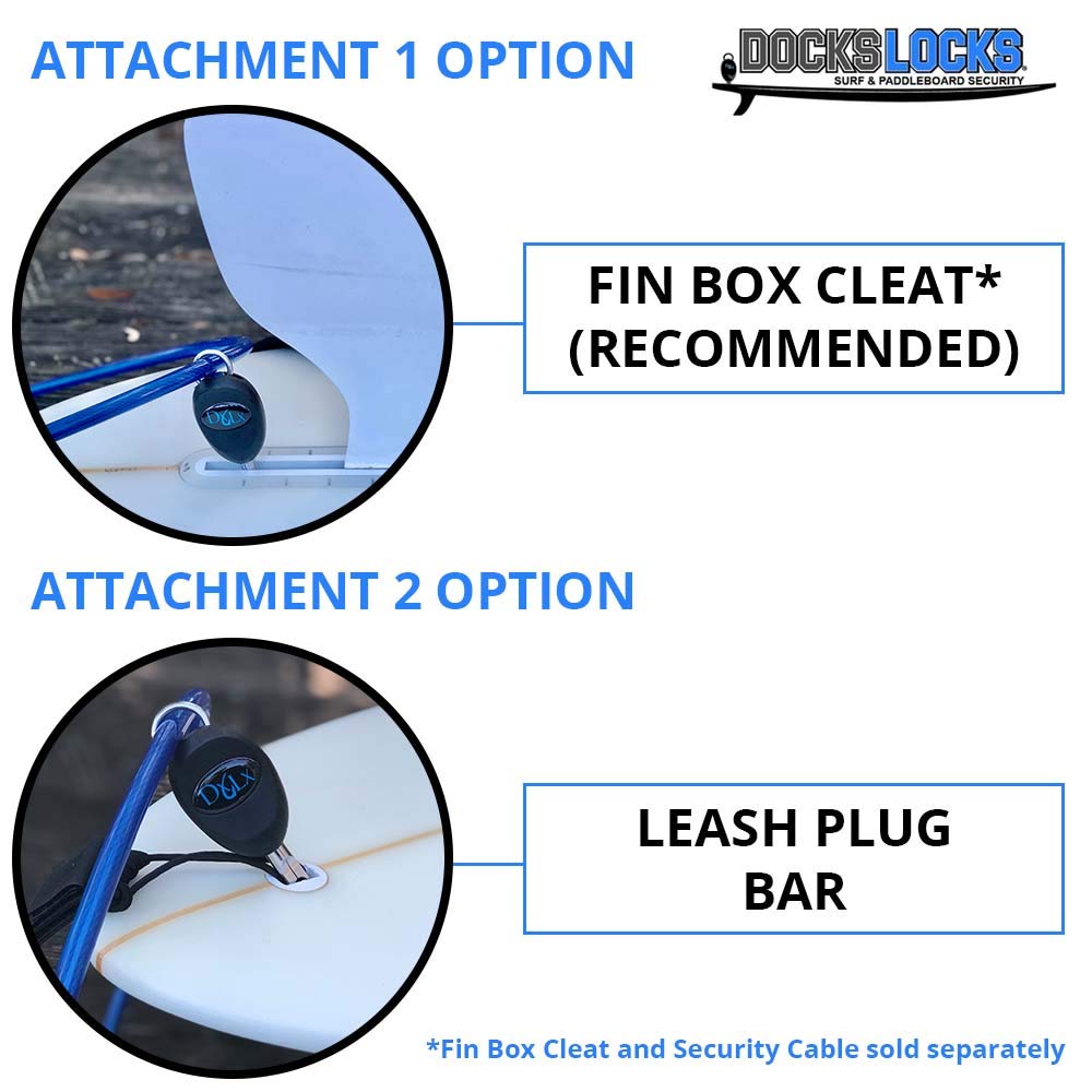 Dockslocks Jaws Sup Paddleboard And Surfboard Anti-Theft Security Lock